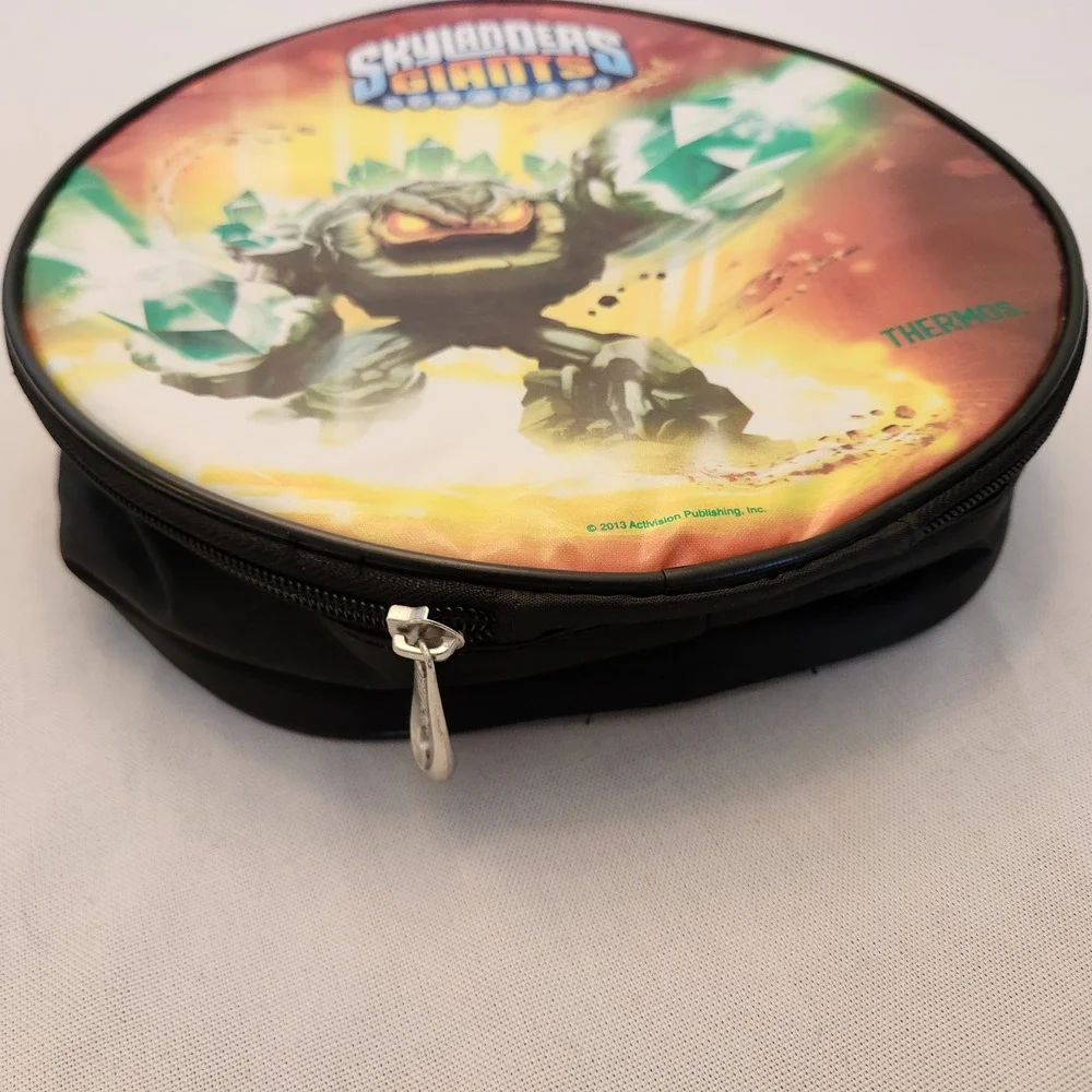 Thermos Skylanders Giants Crusher Insulated Round Senior Lunch Bag Black 2013